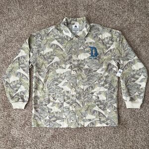 Disneyland Resort Spirit Jersey Tropical Leaf Adventure Button Up